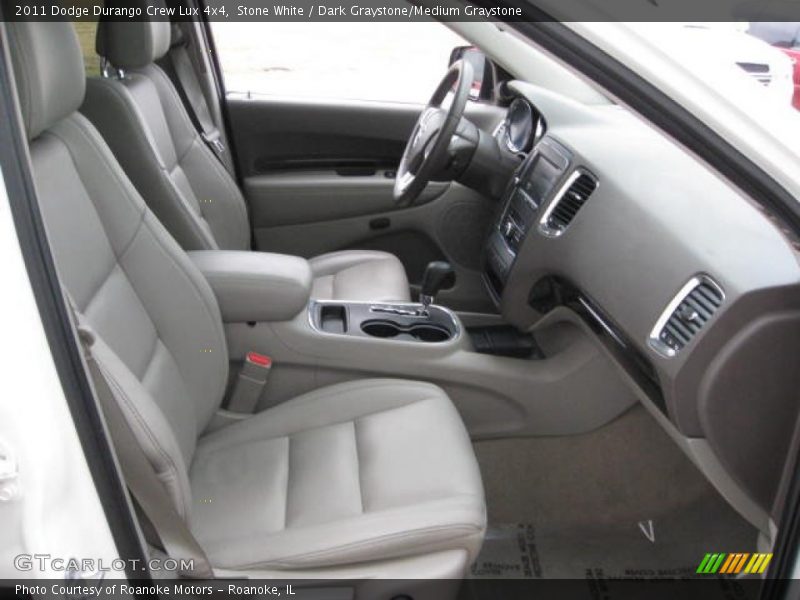 Stone White / Dark Graystone/Medium Graystone 2011 Dodge Durango Crew Lux 4x4