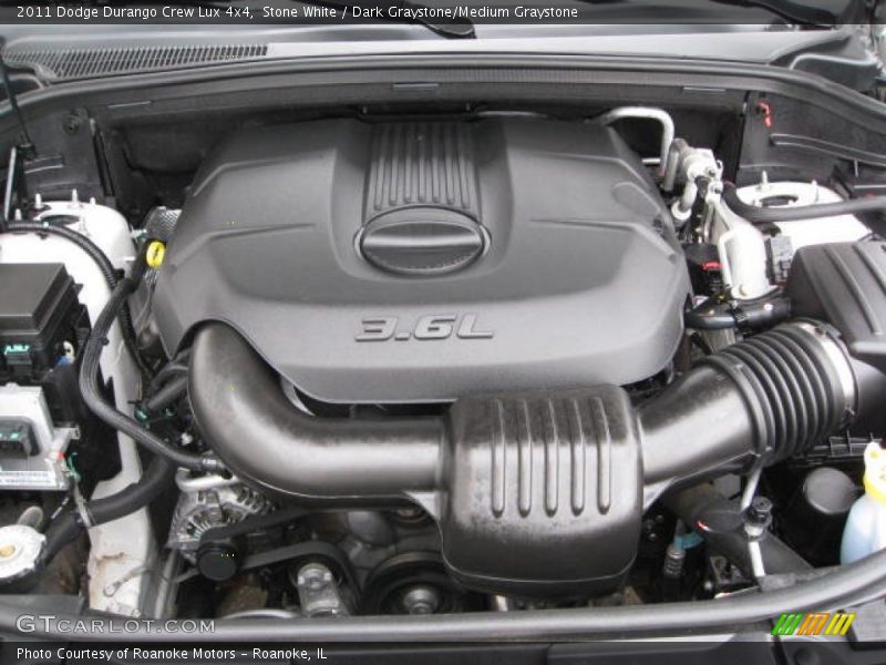 Stone White / Dark Graystone/Medium Graystone 2011 Dodge Durango Crew Lux 4x4