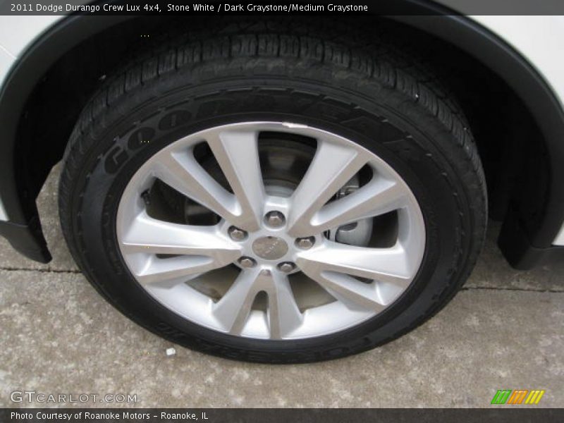 Stone White / Dark Graystone/Medium Graystone 2011 Dodge Durango Crew Lux 4x4