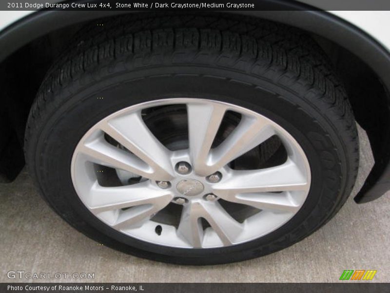 Stone White / Dark Graystone/Medium Graystone 2011 Dodge Durango Crew Lux 4x4