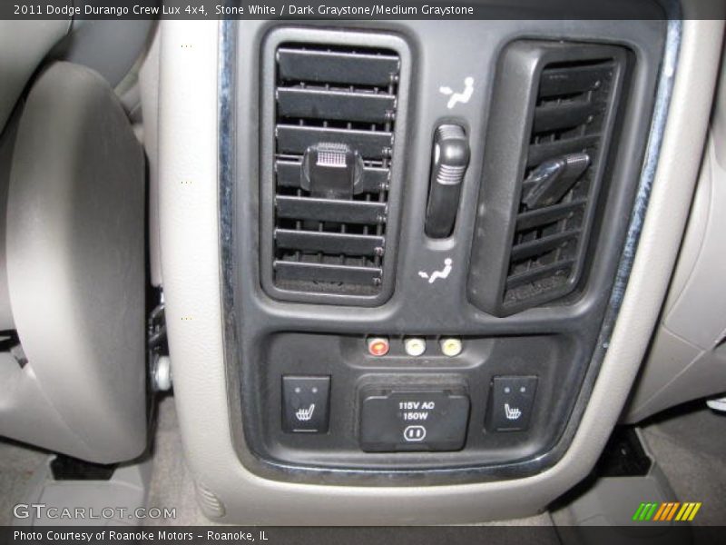 Stone White / Dark Graystone/Medium Graystone 2011 Dodge Durango Crew Lux 4x4