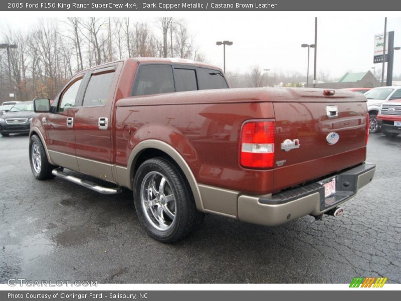 Dark Copper Metallic / Castano Brown Leather 2005 Ford F150 King Ranch SuperCrew 4x4