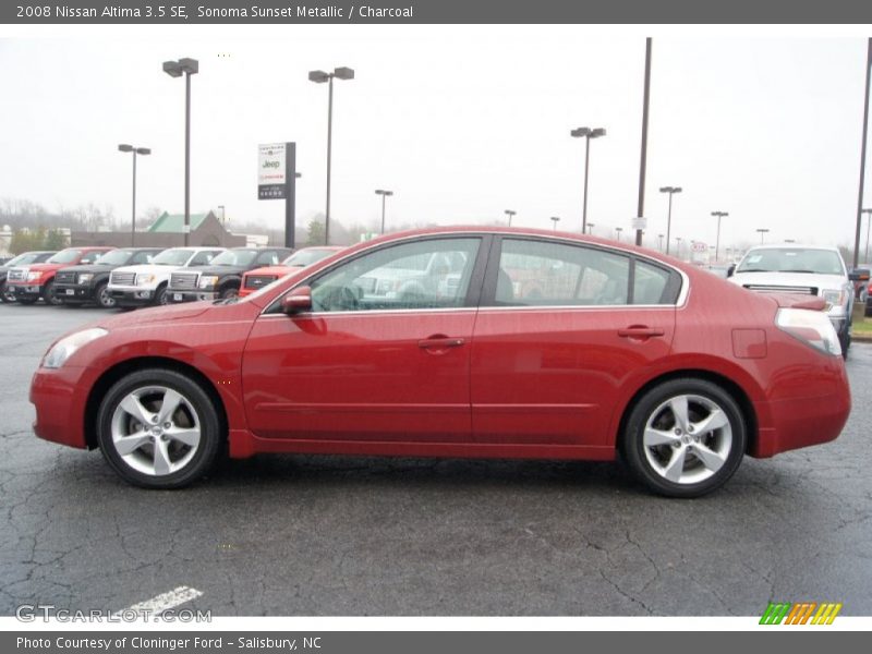 Sonoma Sunset Metallic / Charcoal 2008 Nissan Altima 3.5 SE