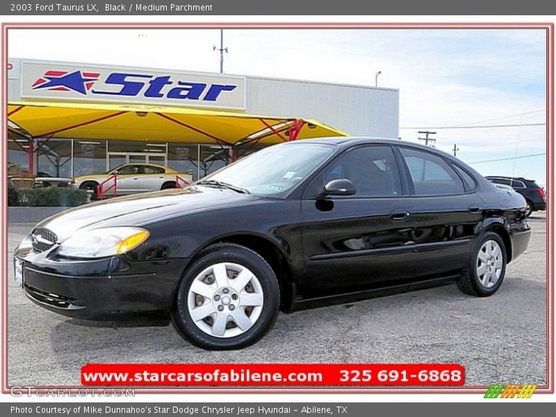 Black / Medium Parchment 2003 Ford Taurus LX