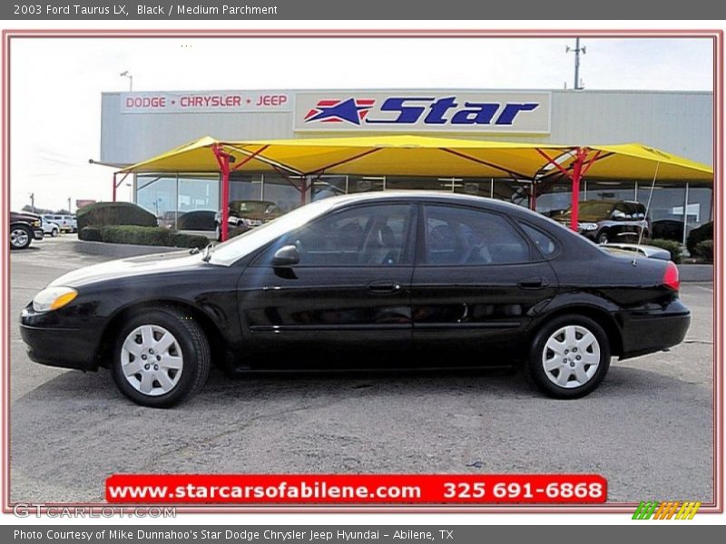 Black / Medium Parchment 2003 Ford Taurus LX