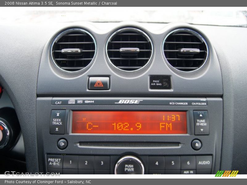 Sonoma Sunset Metallic / Charcoal 2008 Nissan Altima 3.5 SE