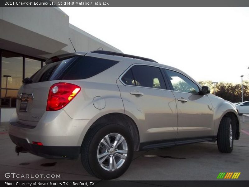 Gold Mist Metallic / Jet Black 2011 Chevrolet Equinox LT