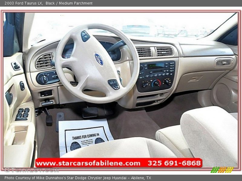 Black / Medium Parchment 2003 Ford Taurus LX