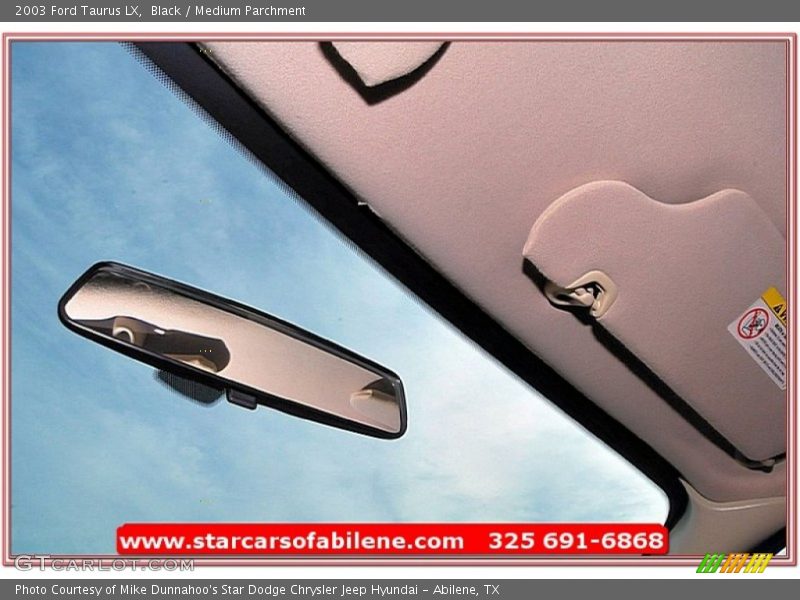 Black / Medium Parchment 2003 Ford Taurus LX