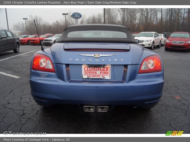 Aero Blue Pearl / Dark Slate Gray/Medium Slate Gray 2006 Chrysler Crossfire Limited Roadster