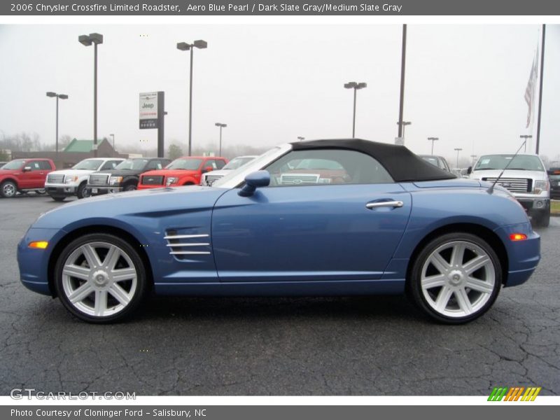 Aero Blue Pearl / Dark Slate Gray/Medium Slate Gray 2006 Chrysler Crossfire Limited Roadster