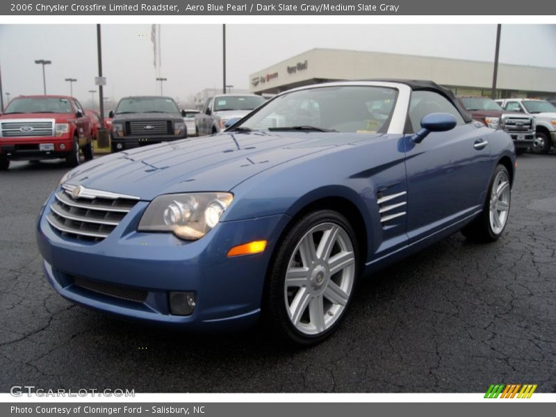 Aero Blue Pearl / Dark Slate Gray/Medium Slate Gray 2006 Chrysler Crossfire Limited Roadster
