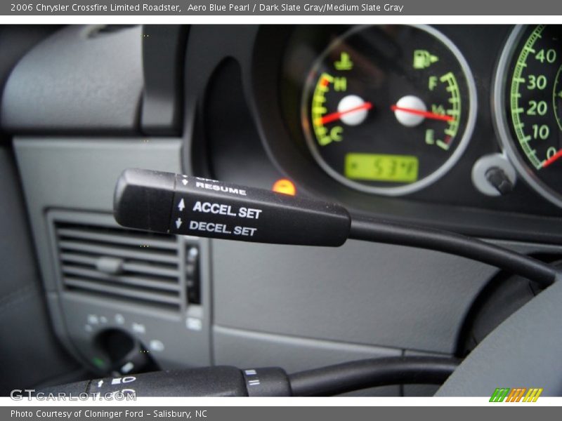 Controls of 2006 Crossfire Limited Roadster