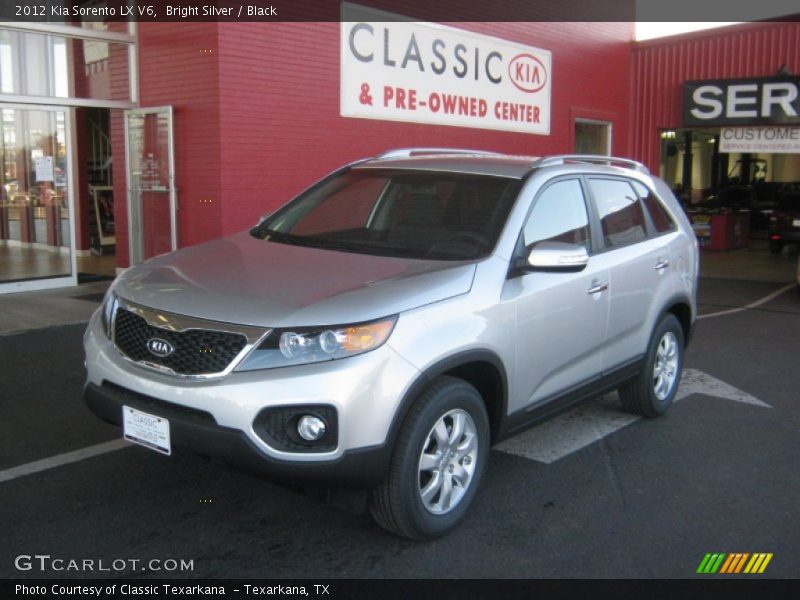 Bright Silver / Black 2012 Kia Sorento LX V6