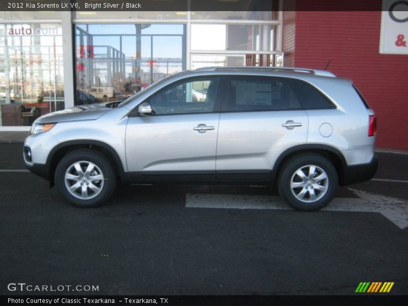 Bright Silver / Black 2012 Kia Sorento LX V6