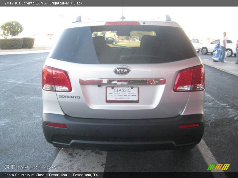 Bright Silver / Black 2012 Kia Sorento LX V6