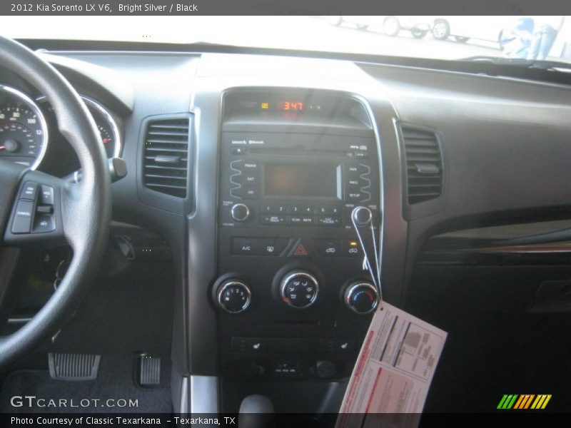 Bright Silver / Black 2012 Kia Sorento LX V6