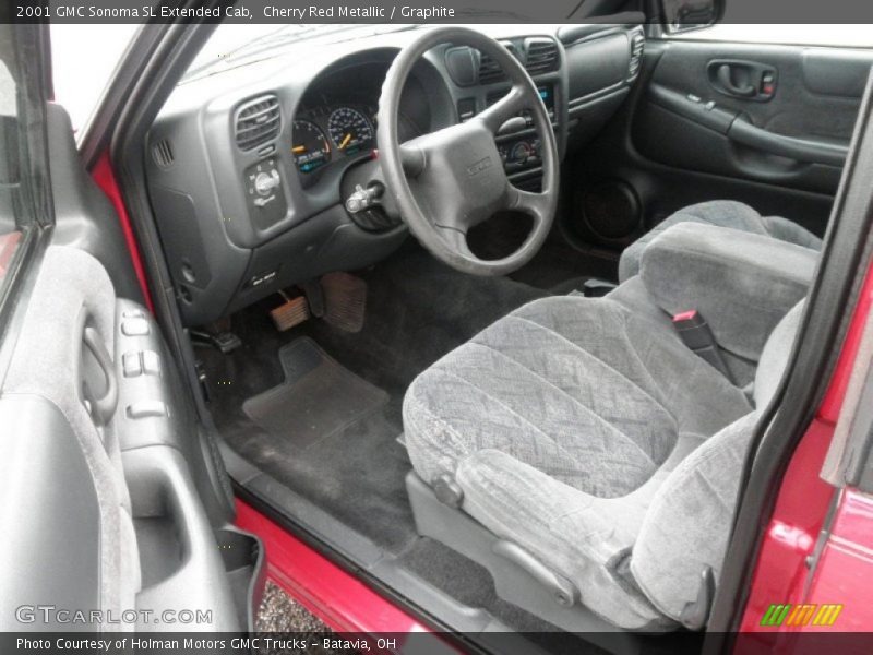 Cherry Red Metallic / Graphite 2001 GMC Sonoma SL Extended Cab