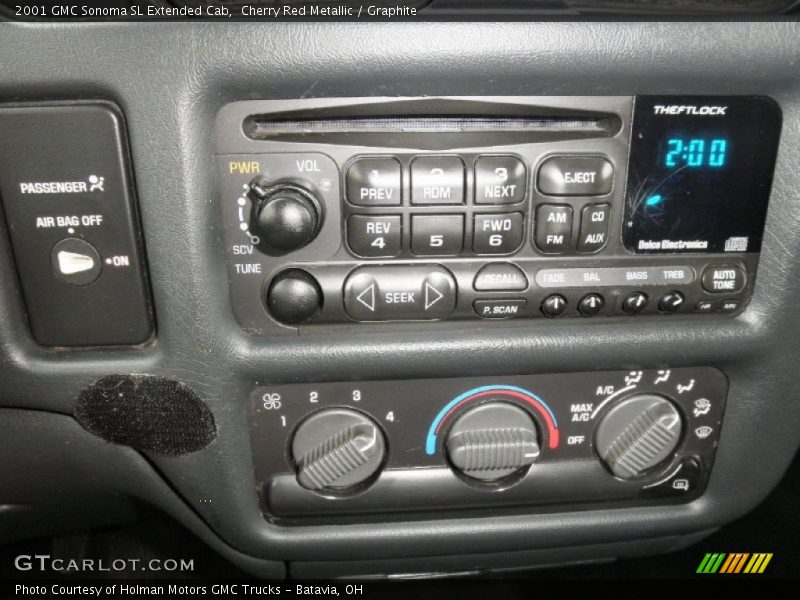 Cherry Red Metallic / Graphite 2001 GMC Sonoma SL Extended Cab