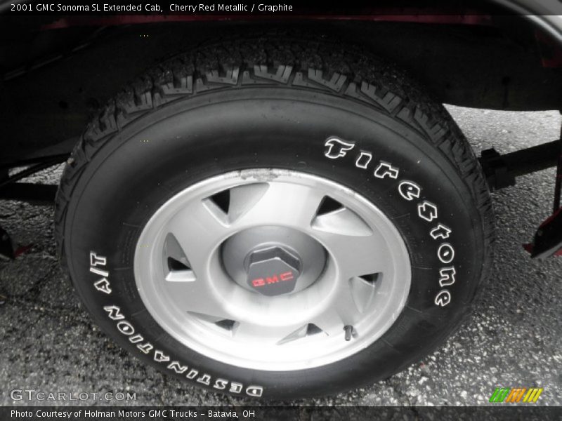 Cherry Red Metallic / Graphite 2001 GMC Sonoma SL Extended Cab