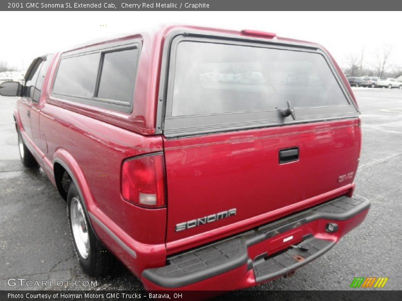 Cherry Red Metallic / Graphite 2001 GMC Sonoma SL Extended Cab