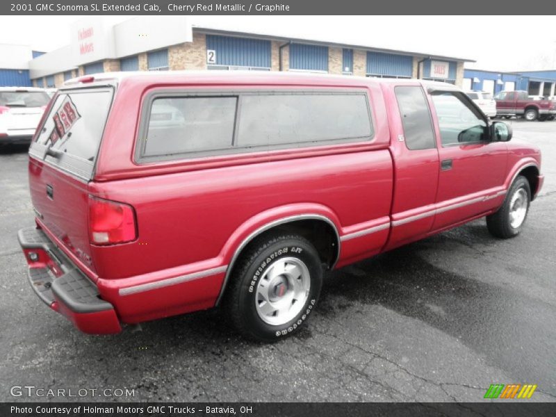 Cherry Red Metallic / Graphite 2001 GMC Sonoma SL Extended Cab