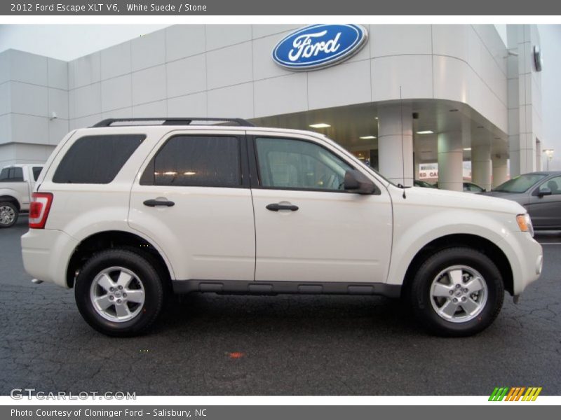 White Suede / Stone 2012 Ford Escape XLT V6