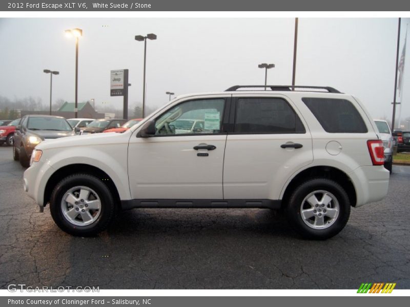 White Suede / Stone 2012 Ford Escape XLT V6