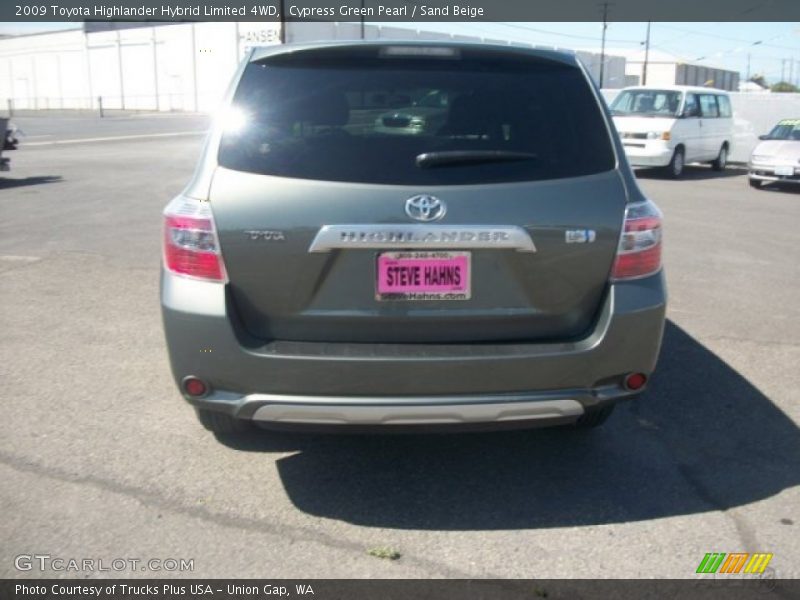 Cypress Green Pearl / Sand Beige 2009 Toyota Highlander Hybrid Limited 4WD