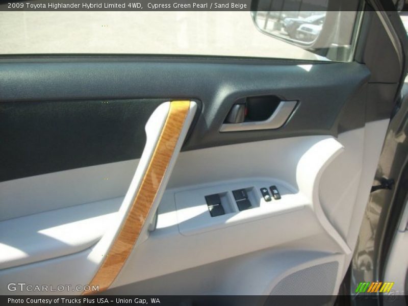 Cypress Green Pearl / Sand Beige 2009 Toyota Highlander Hybrid Limited 4WD