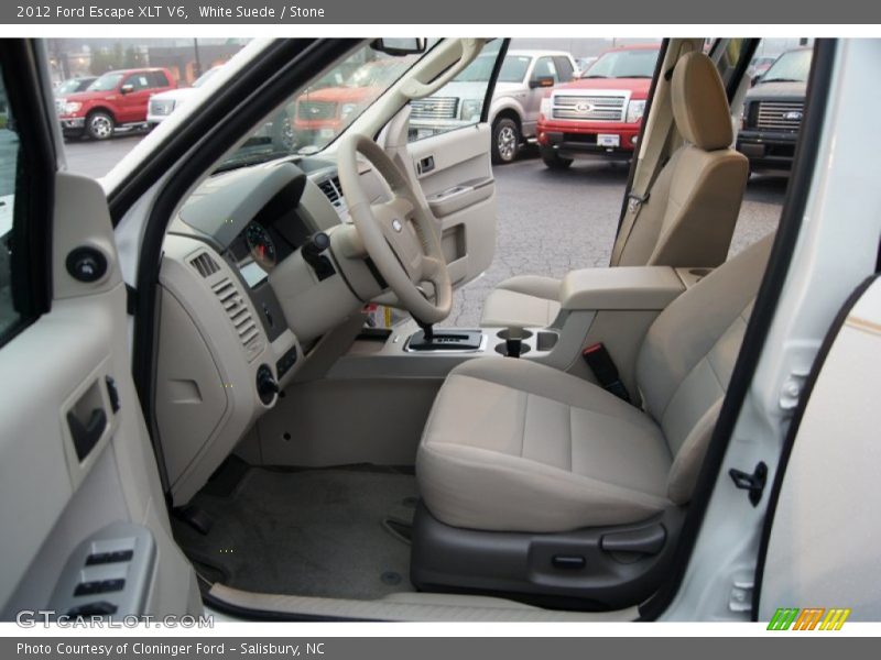 White Suede / Stone 2012 Ford Escape XLT V6