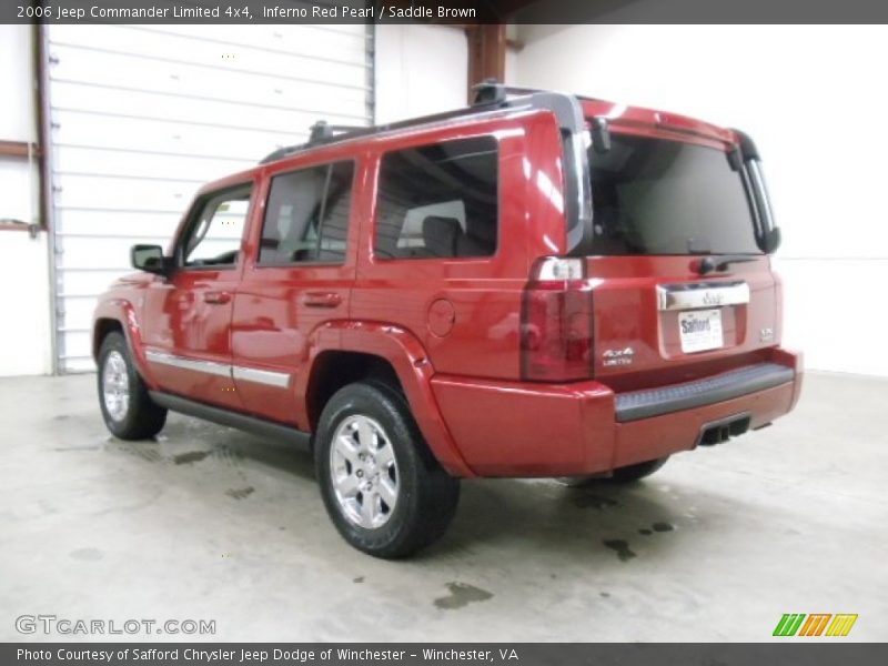 Inferno Red Pearl / Saddle Brown 2006 Jeep Commander Limited 4x4