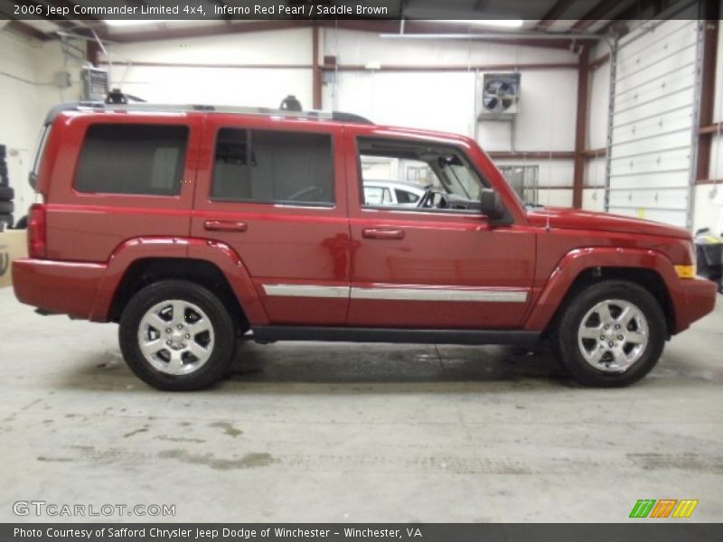 Inferno Red Pearl / Saddle Brown 2006 Jeep Commander Limited 4x4