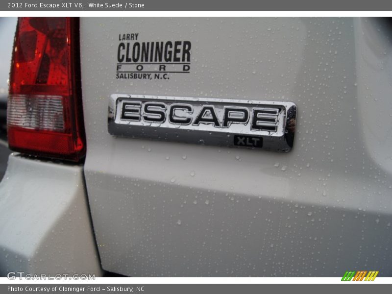 White Suede / Stone 2012 Ford Escape XLT V6