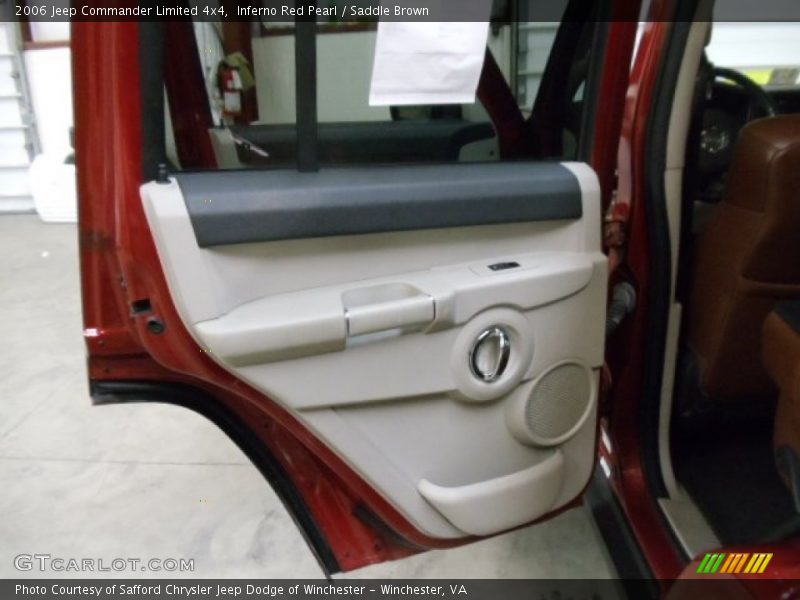 Inferno Red Pearl / Saddle Brown 2006 Jeep Commander Limited 4x4