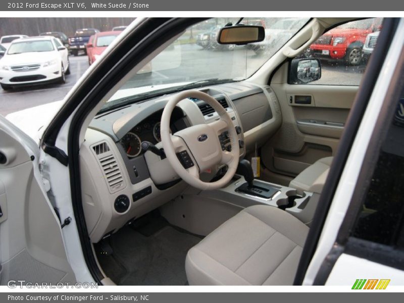 White Suede / Stone 2012 Ford Escape XLT V6