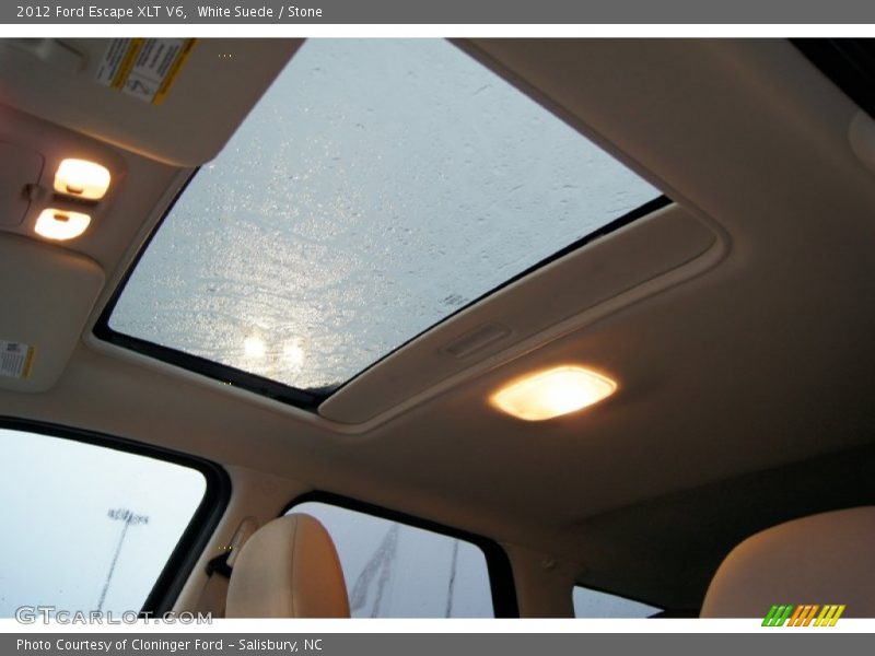 White Suede / Stone 2012 Ford Escape XLT V6