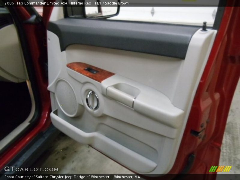 Inferno Red Pearl / Saddle Brown 2006 Jeep Commander Limited 4x4