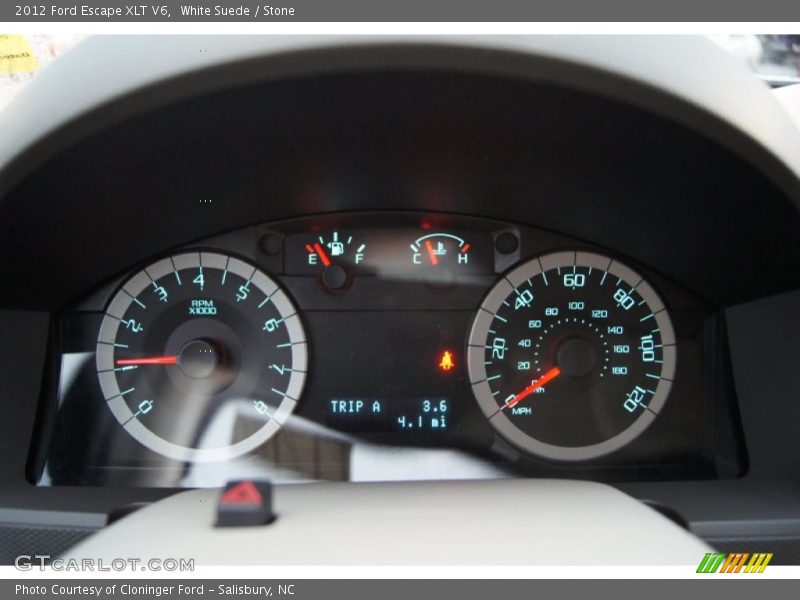 White Suede / Stone 2012 Ford Escape XLT V6