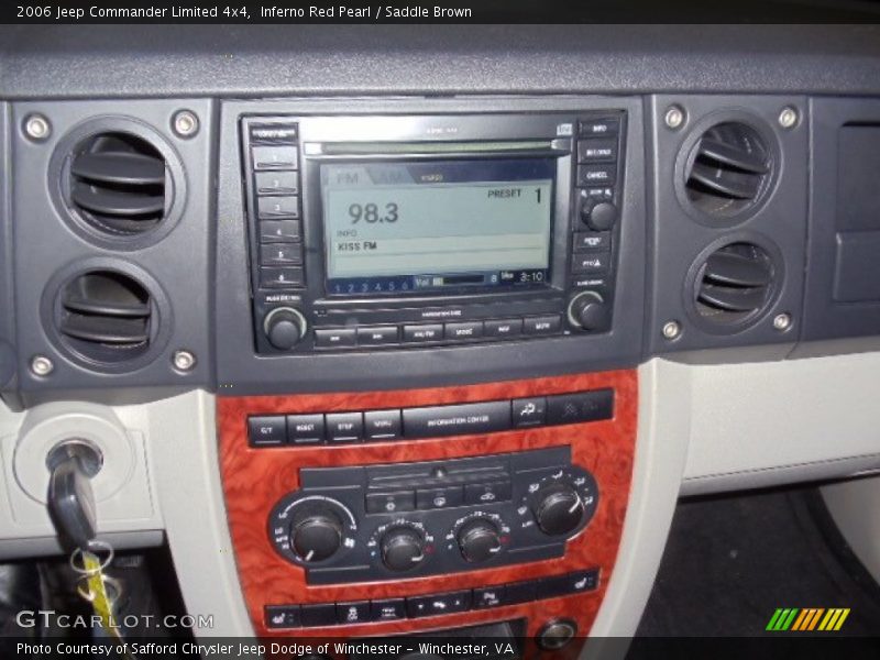 Inferno Red Pearl / Saddle Brown 2006 Jeep Commander Limited 4x4