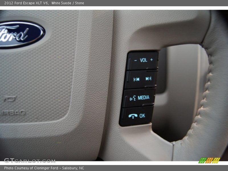 White Suede / Stone 2012 Ford Escape XLT V6