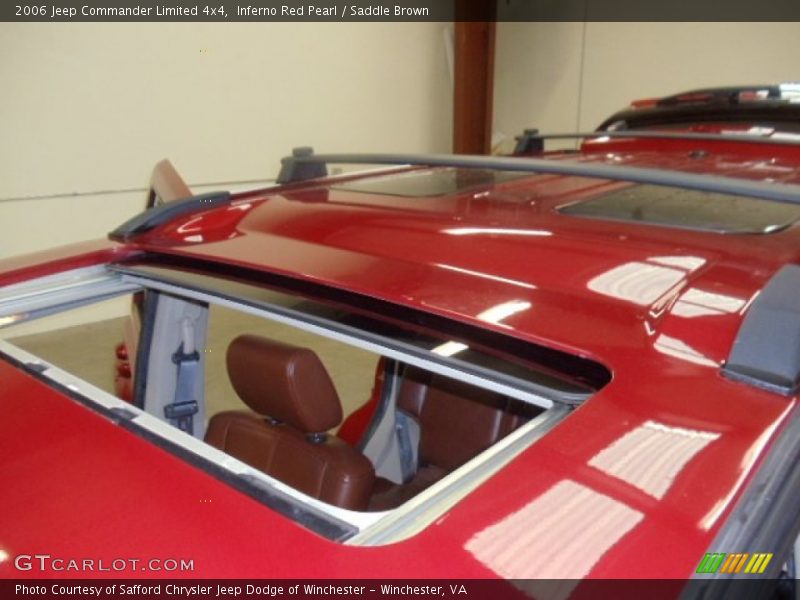 Inferno Red Pearl / Saddle Brown 2006 Jeep Commander Limited 4x4