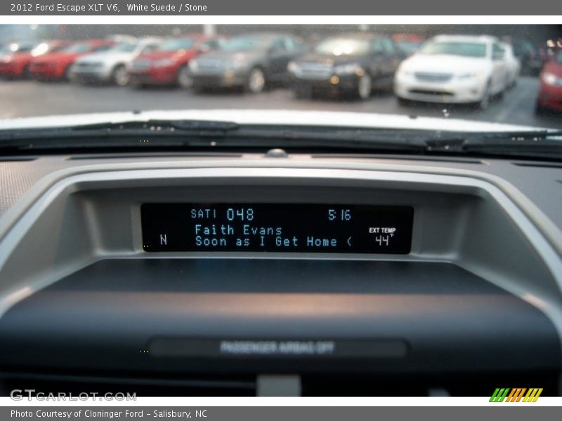 White Suede / Stone 2012 Ford Escape XLT V6