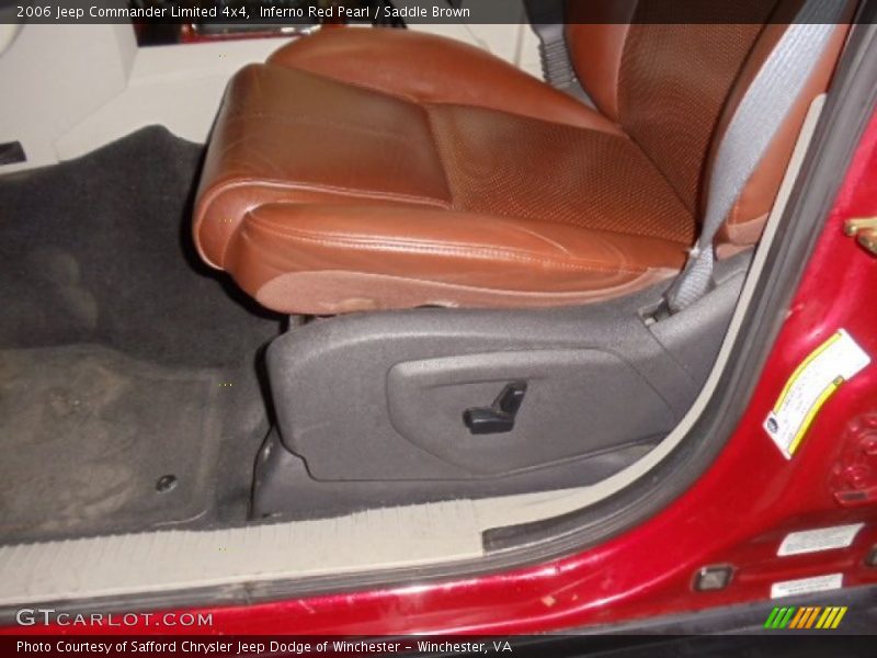 Inferno Red Pearl / Saddle Brown 2006 Jeep Commander Limited 4x4