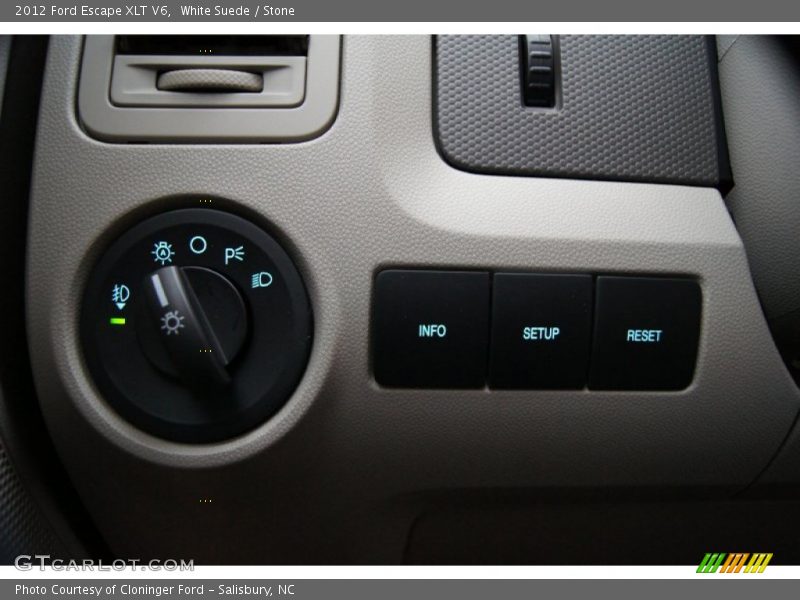 White Suede / Stone 2012 Ford Escape XLT V6