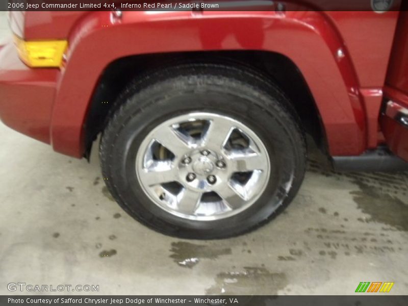 Inferno Red Pearl / Saddle Brown 2006 Jeep Commander Limited 4x4