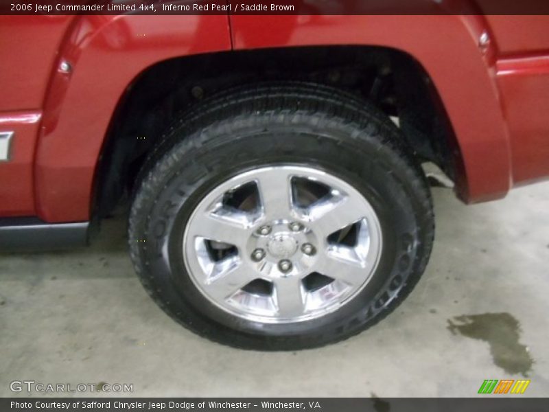 Inferno Red Pearl / Saddle Brown 2006 Jeep Commander Limited 4x4