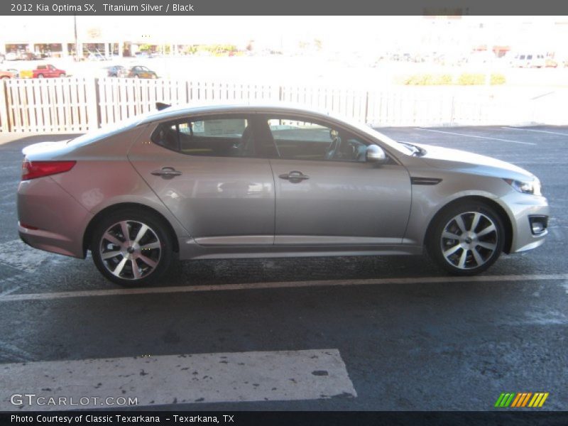 Titanium Silver / Black 2012 Kia Optima SX