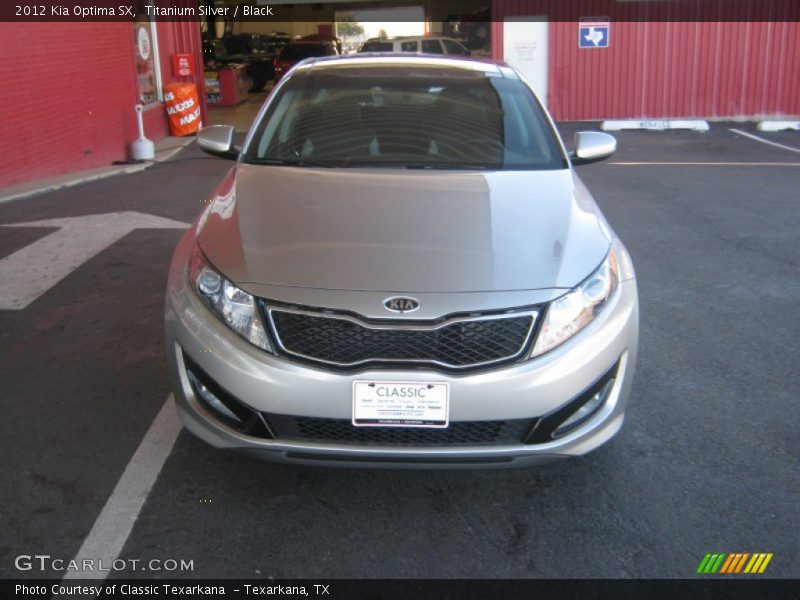 Titanium Silver / Black 2012 Kia Optima SX