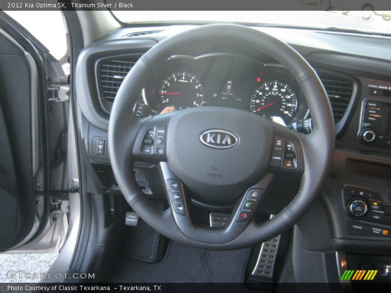 Titanium Silver / Black 2012 Kia Optima SX